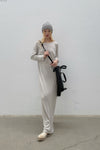 BORIS BIDJAN SABERI Light Grey Cashmere Hat KNHAT2 FPI30001